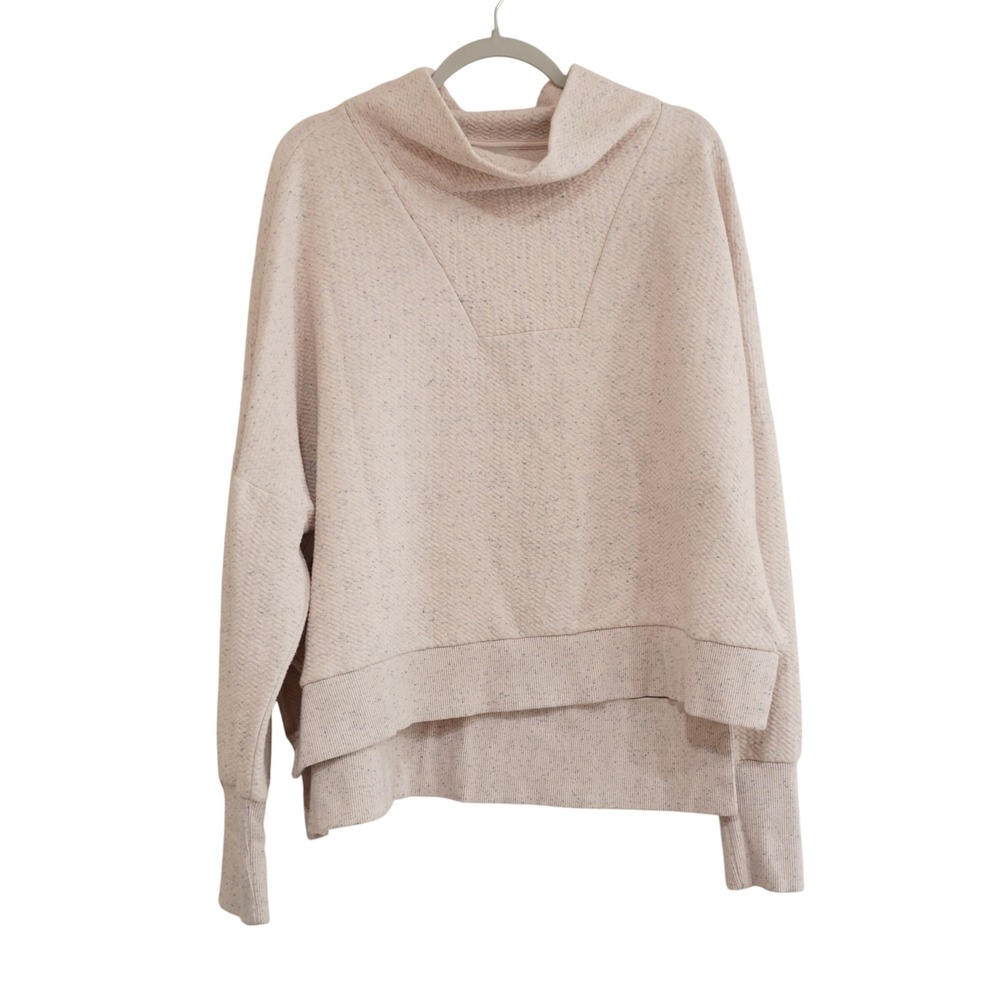 Calia by Carrie Underwood XL Pink Speckled Quilted Cowl Neck Pullover Sweatshirt